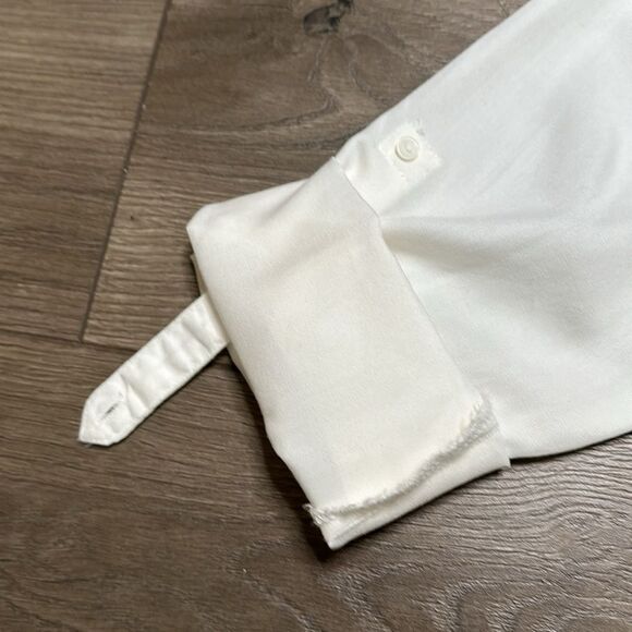 Mavi White Long Sleeve Button Up Roll Up Sleeve Embroidered Shirt Size XL‎ - Picture 6 of 12